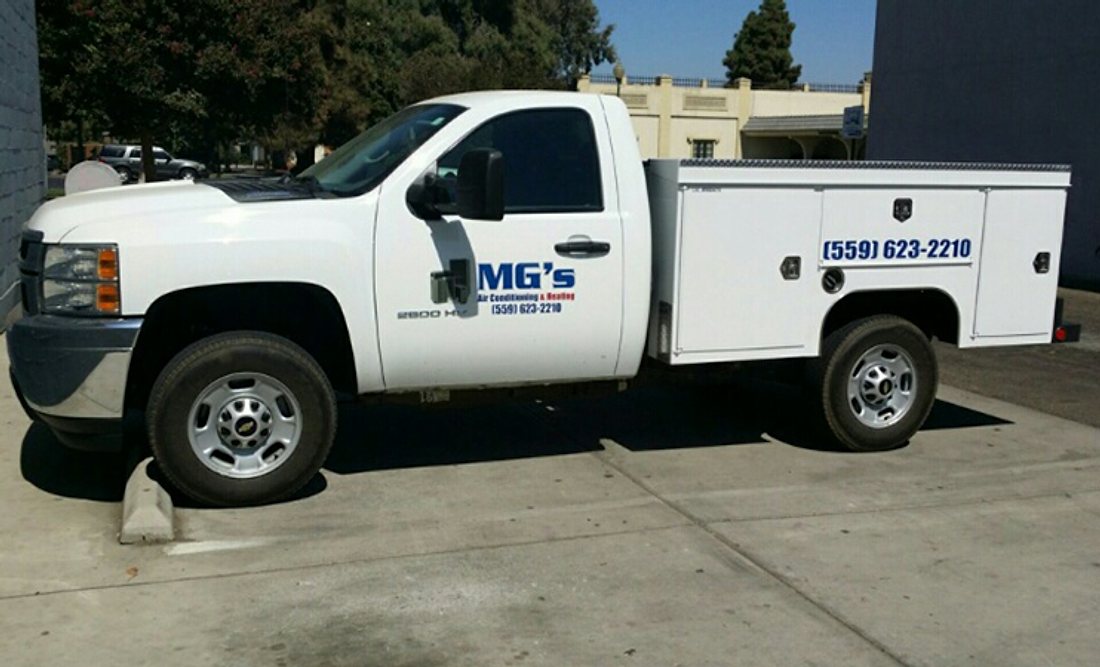 MG's service truck, ready for the next call